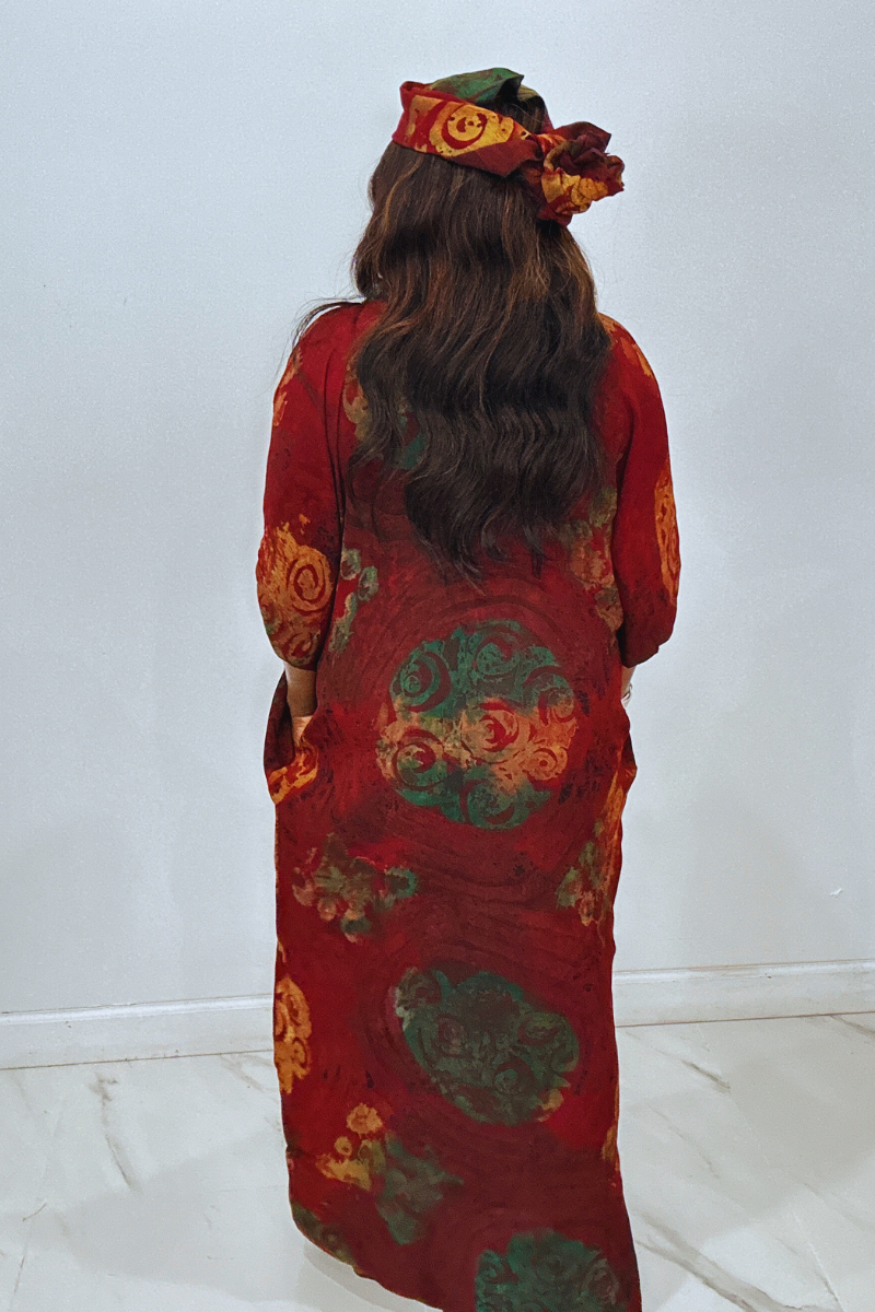 Buns Adire Dress