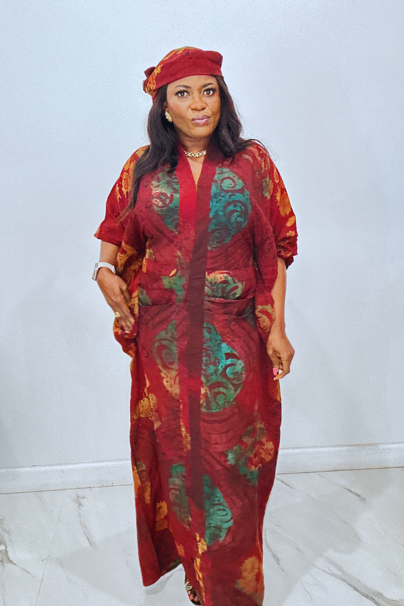 Buns Adire Dress