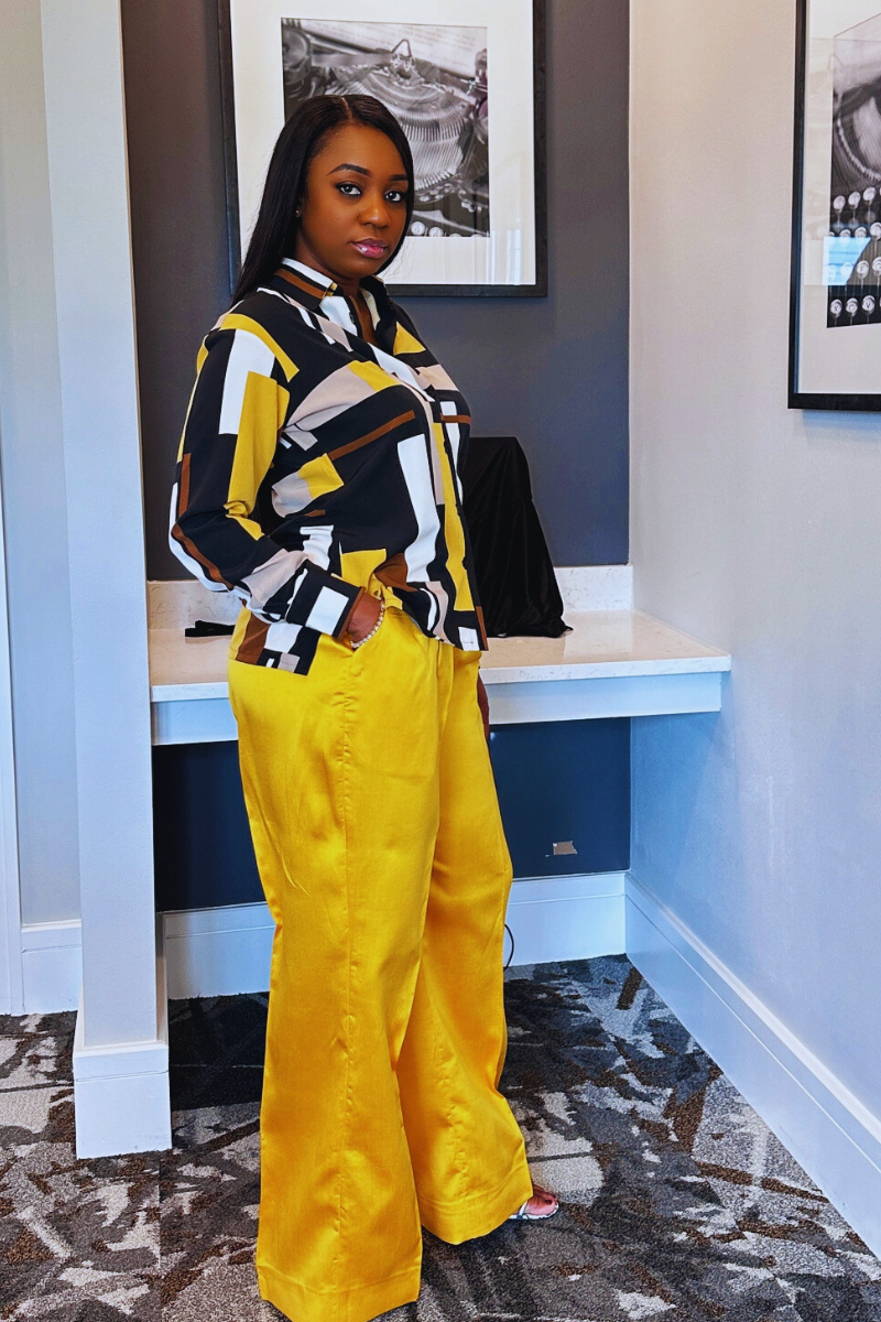 Zoe Yellow 2 Piece set