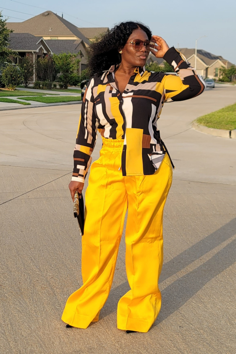 Zoe Yellow 2 Piece set