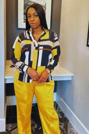 Zoe Yellow 2 Piece Set